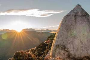 el amanecer en Montaña Jizu