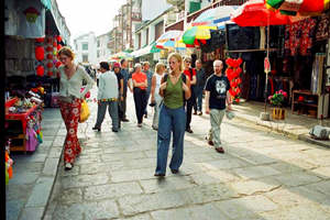 Calle de los extranjeros de la Calle Oeste de Yangshuo