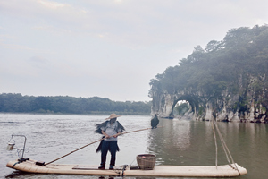 pescador de la Colina de la Trompa de Elefante