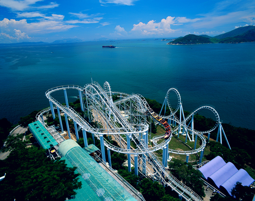 Panorama del Parque Océano de Hong Kong