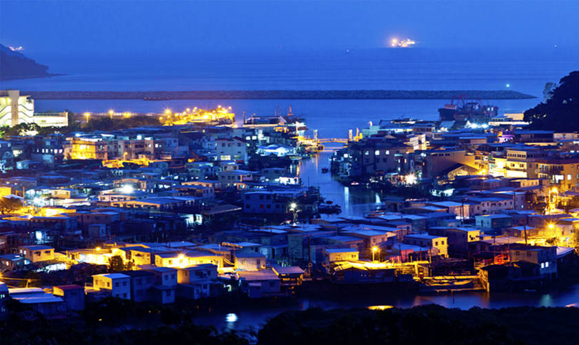 Tai O por la noche