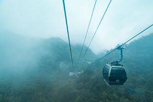 coche de teleféfico de la Montaña Amarilla