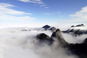 mar de nube de la Montaña Amarilla