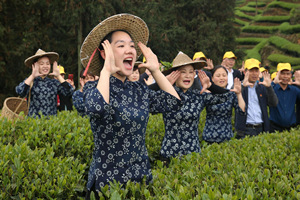 costumbre de gritar y abrir de la Montaña de Wuyi