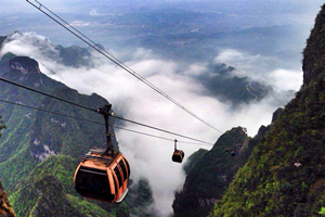 teleférico más largo del mundo de Montaña Tianmen