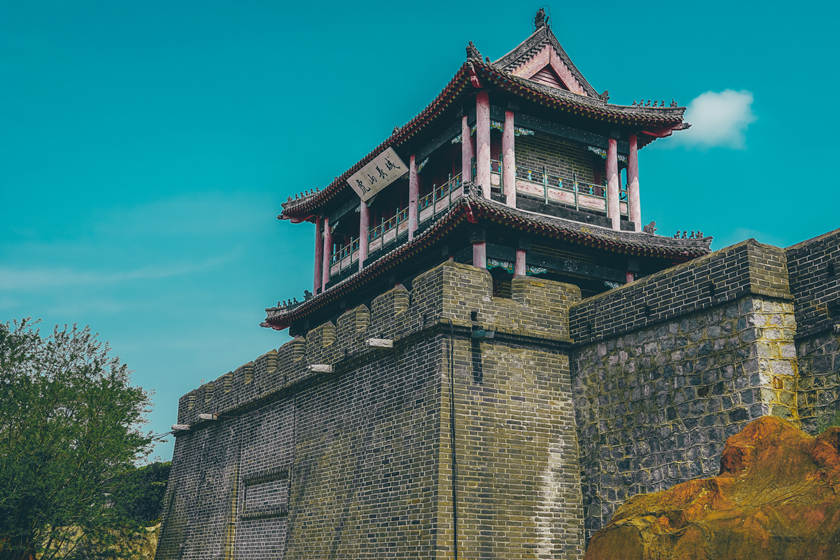 Guojie Chenglou de la Gran Muralla de Hushan