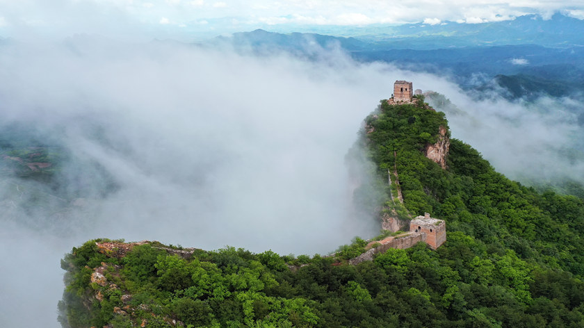 mar de nubes de la Gran Muralla de Simatai