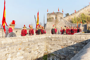 Soldados en la Gran Muralla