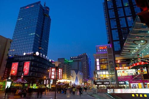 Night Scene，Chunxi Road