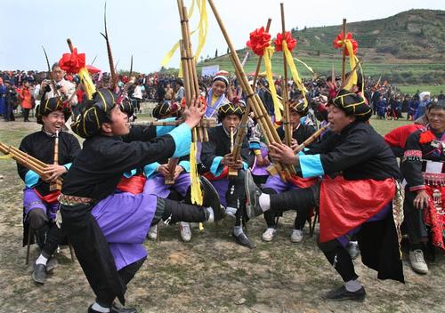 Lusheng Dance，Miao Minority