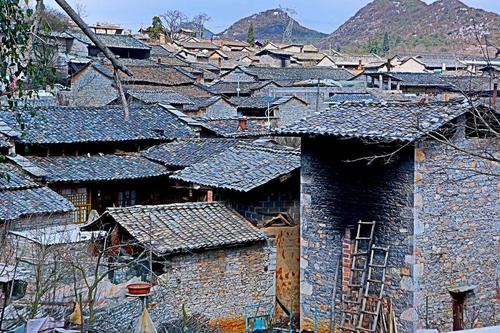 Stone Village，Yi Minority