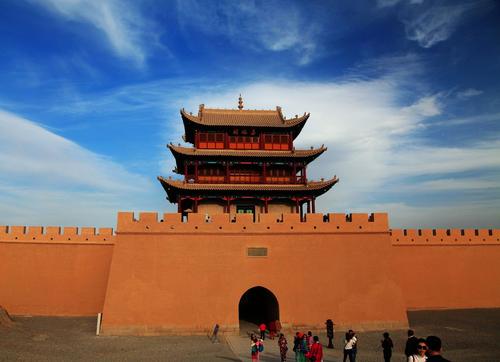 Ancient Building，Crescent Spring and Echoing-Sand Mountain