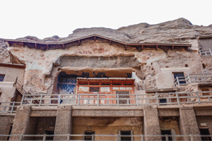 Three Storey Building, Mogao Grottoes