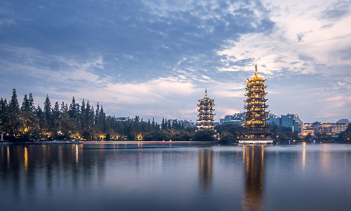 Sun and Moon Twin Pagodas