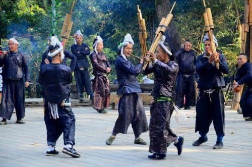 The Men’s Attire of Miao Nationality，Langde Miao Village