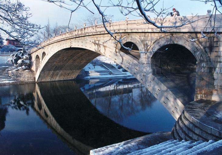 The Snow-covered Zhaozhou Bridge,Zhaozhou Bridge