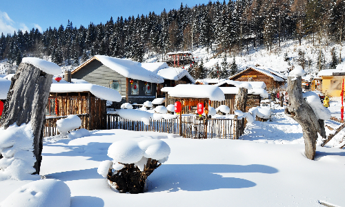China Snow Town