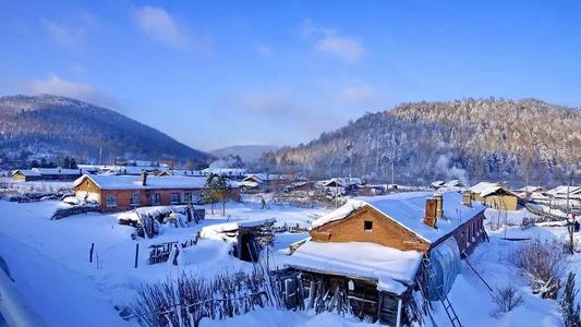 Erlanghe Village Scenery Area，China Snow Town