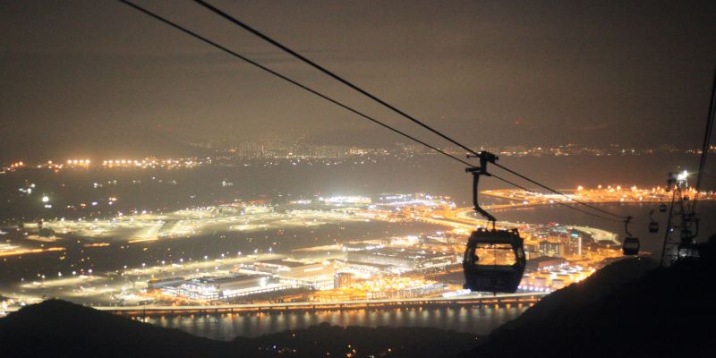 Night Scene，Ngong Ping 360