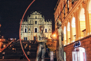 The Night View,Ruins of St. Paul's