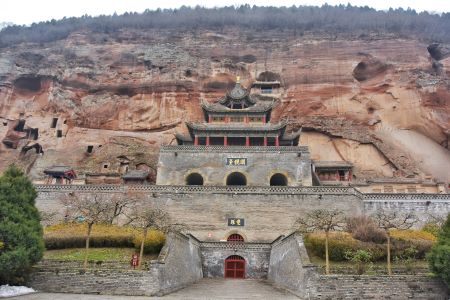 Distant View，Bin County Cave Temple