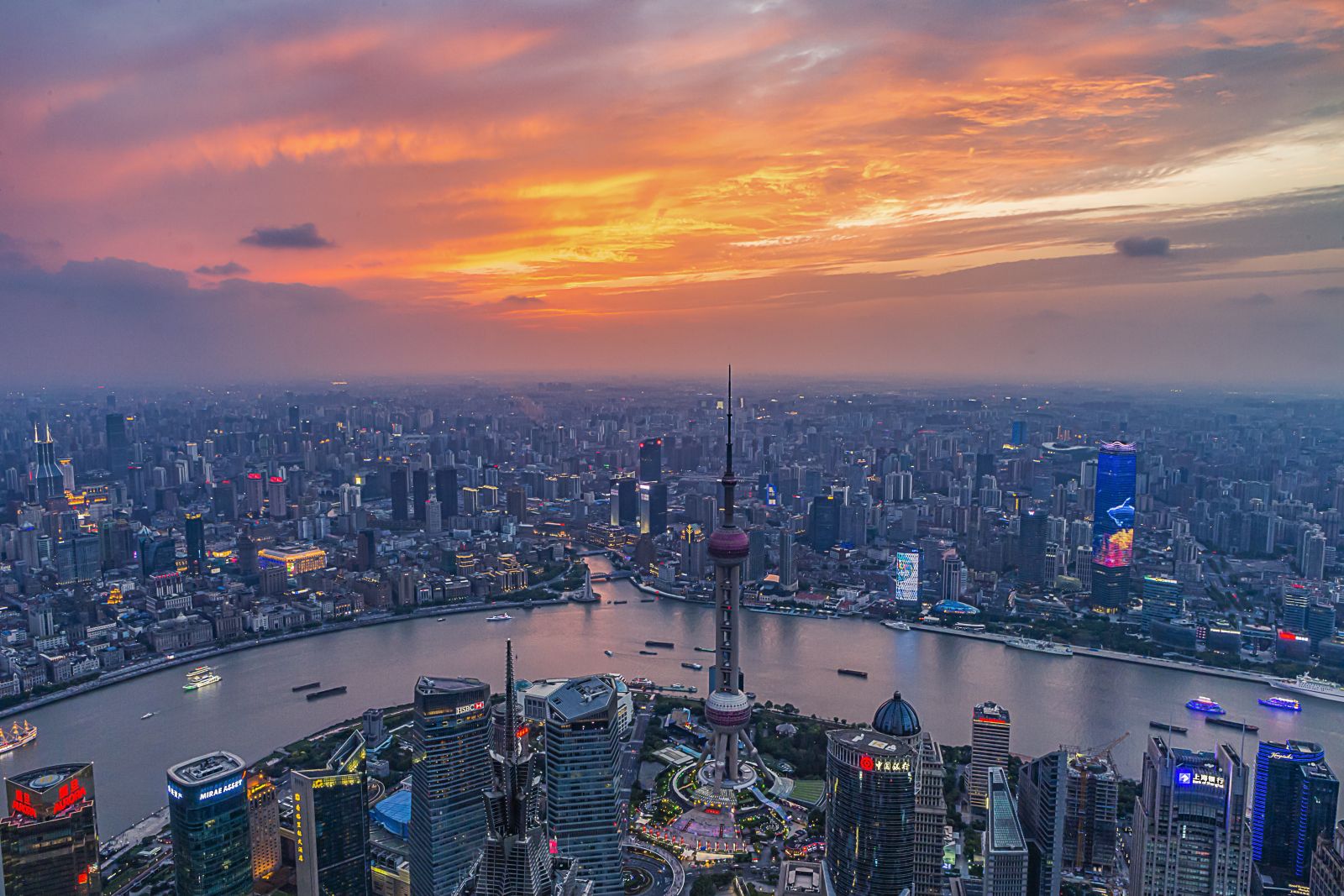 Overall View of the Bund, Shanghai World Financial Center