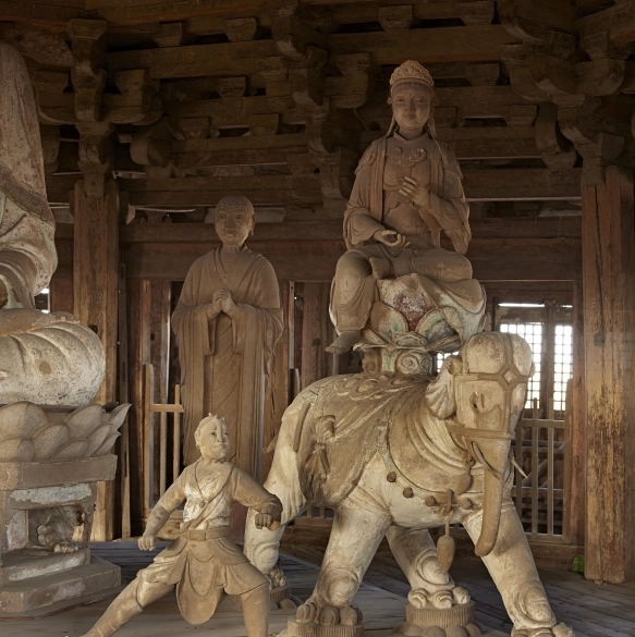 The Stone Statues in the Tower，Yingxian Wooden Pagoda
