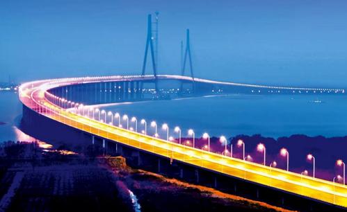 Night Scene, Sutong Yangtze River Bridge