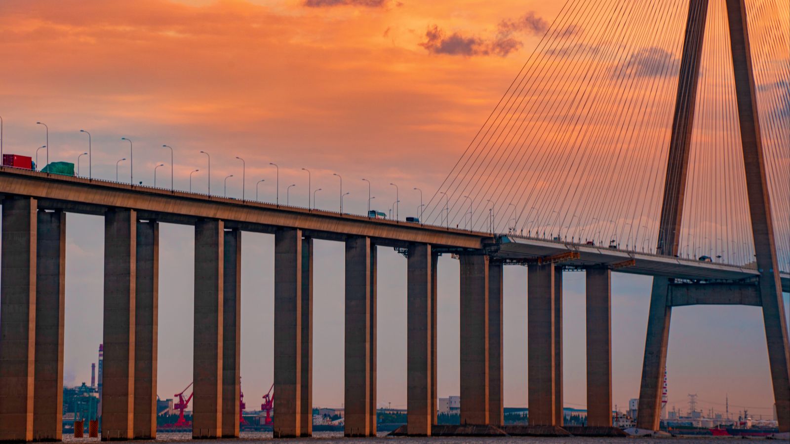 Near Landscape Scene, Sutong Yangtze River Bridge