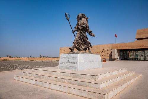 Statue of Xuanzang, Gaochang Ancient City