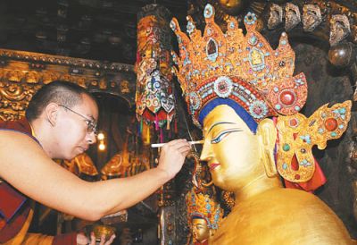 The Statue of Sakyamuni Buddha,The Jokhang Temple