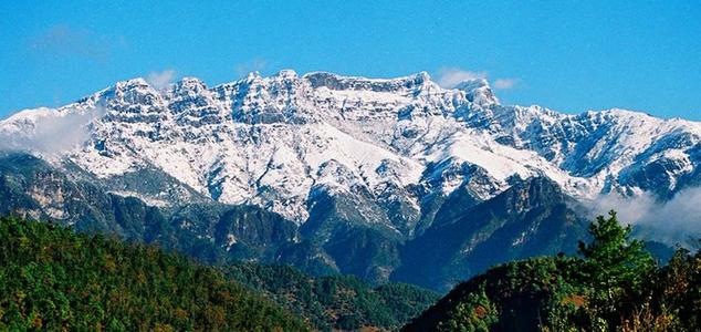 Mountain-shaped Glacial Landform Landscape，Jiaozi Snow Mountain