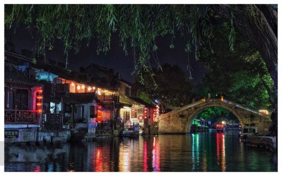 The Night Scene,Xitang Ancient Town
