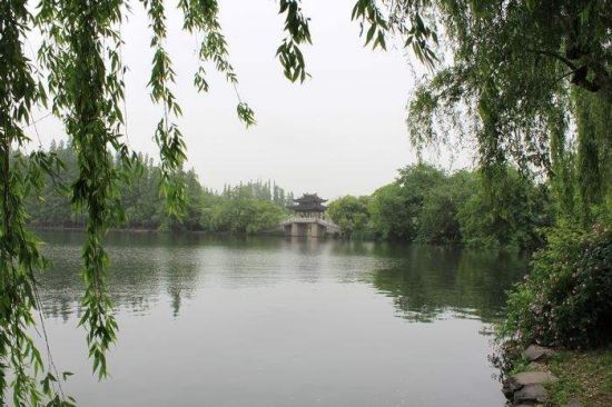 Spring Dawn at Su Causeway，West Lake