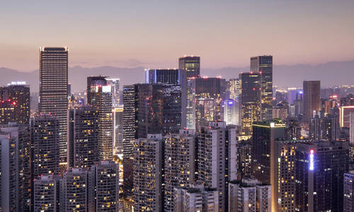 Chengdu di notte