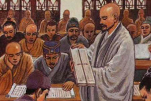 kumarajiva che traduce i testi buddisti