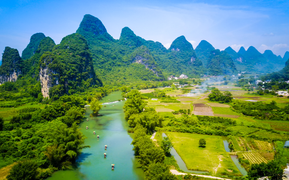 The Li River in spring